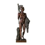 **Handcrafted Bronze Jason and the Golden Fleece Statue – Bertel Thorvaldsen Inspired Greek Mythology Hero Sculpture**