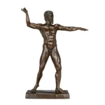 Large Bronze Zeus Statue by B. Thorvaldsen Greek Mythology Sculpture Reproduction