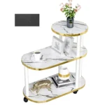 3-tier Coffee Table with Wheels