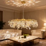 Modern Luxury Gold Crystal Chandelier