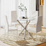 Dining Table and Chairs Set of 4