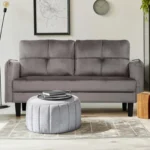 2 Seater Sofa, Modern Velvet Sofa Couch