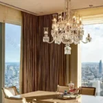 Luxury 18-Light Crystal Chandelier Handcrafted Pendant Light for Villa & Dining Room