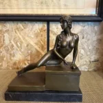 Vrygle Bronze Venus Aphrodite Statue, Greek Roman Goddess of Love & Beauty Sculpture, Antique Style Home Decor Ornament